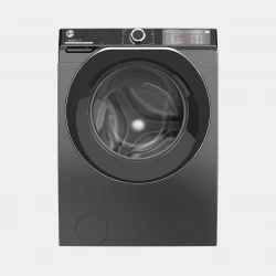 غسالة ملابس هوفر H-Wash 500 سعة 9 كجم جرافيت أنثراسايت فئة A مع سرعة دوران 1400 دورة في الدقيقة، اتصال Wi-Fi، وضع KG، و 16 برنامج غسيل لغسيل فعال للملابس
